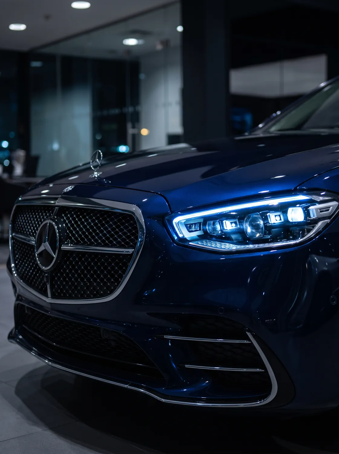 Luxury car front after detailing in Canberra